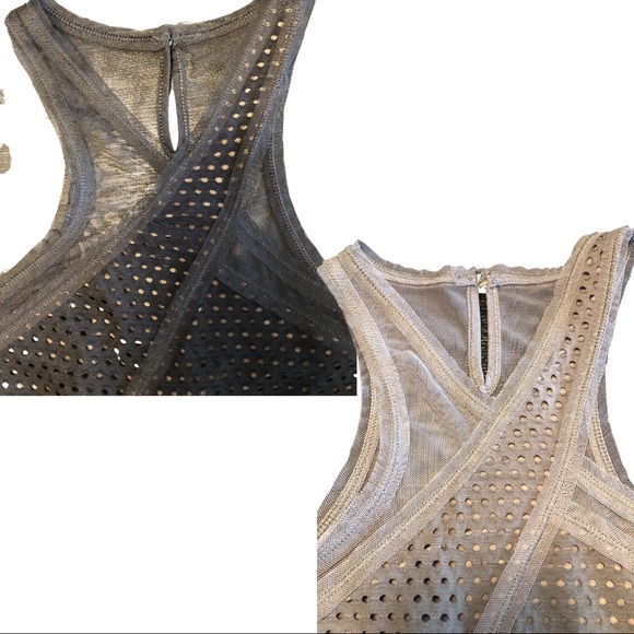 BCBG Max Azria Racer Knit Tank Tops. - Picture 2 of 4
